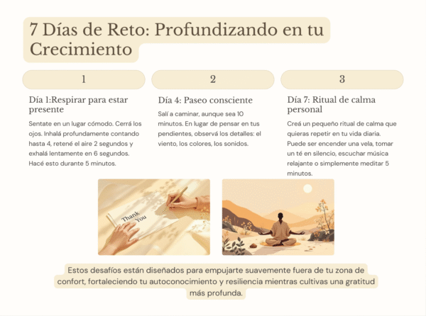 🌸 31 días de gratitud – diario imprimible